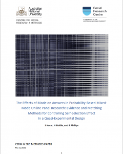 The Effects of Mode on Answers in Probability-Based Mixed-Mode Online Panel Research: Evidence and Matching Methods for Controlling Self-Selection Effect in a Quasi-Experimental Design