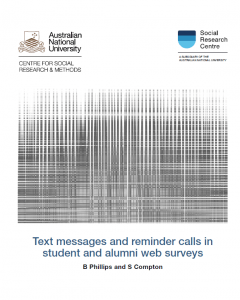 Text messages and reminder calls in student and alumni web surveys