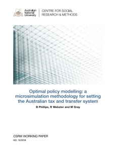 Optimal policy modelling: a microsimulation methodology for setting the Australian tax and transfer system