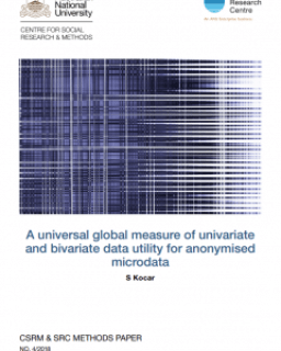 A universal global measure of univariate and bivariate data utility for anonymised microdata