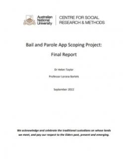 Bail and Parole App Scoping Project: Final Report